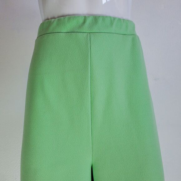 Vintage 70's Cricket Lane Mint Green Flare Trousers - Picture 4 of 9